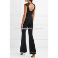 Aberto-back Tulle-paneled Bandage Jumpsuit Fabricação Atacado Moda Feminina Vestuário (TA30014J)